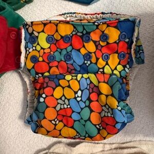 Thirsties Natural One-Size All-in-One Cloth Diaper - Stepping stones